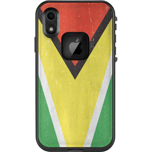 Guyana Flag Distressed LifeProof Fre iPhone Skin